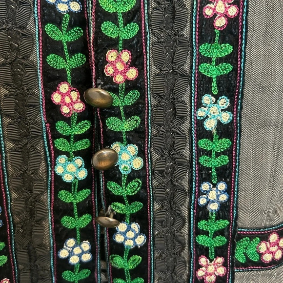 Nanette Lepore vintage floral embroidered blazer size 8 great condition - Picture 4 of 10